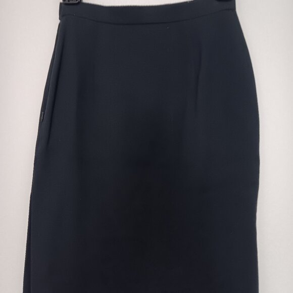 Jones Ny 100%-wool skirt in dark navy - sz 4P - Picture 2 of 2